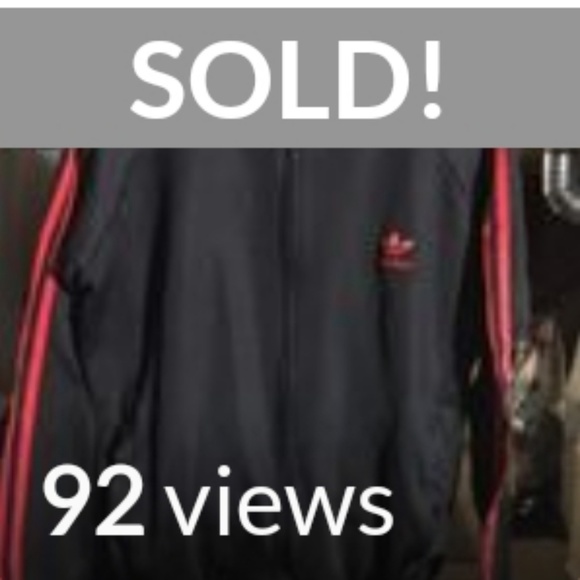 adidas black red jacket